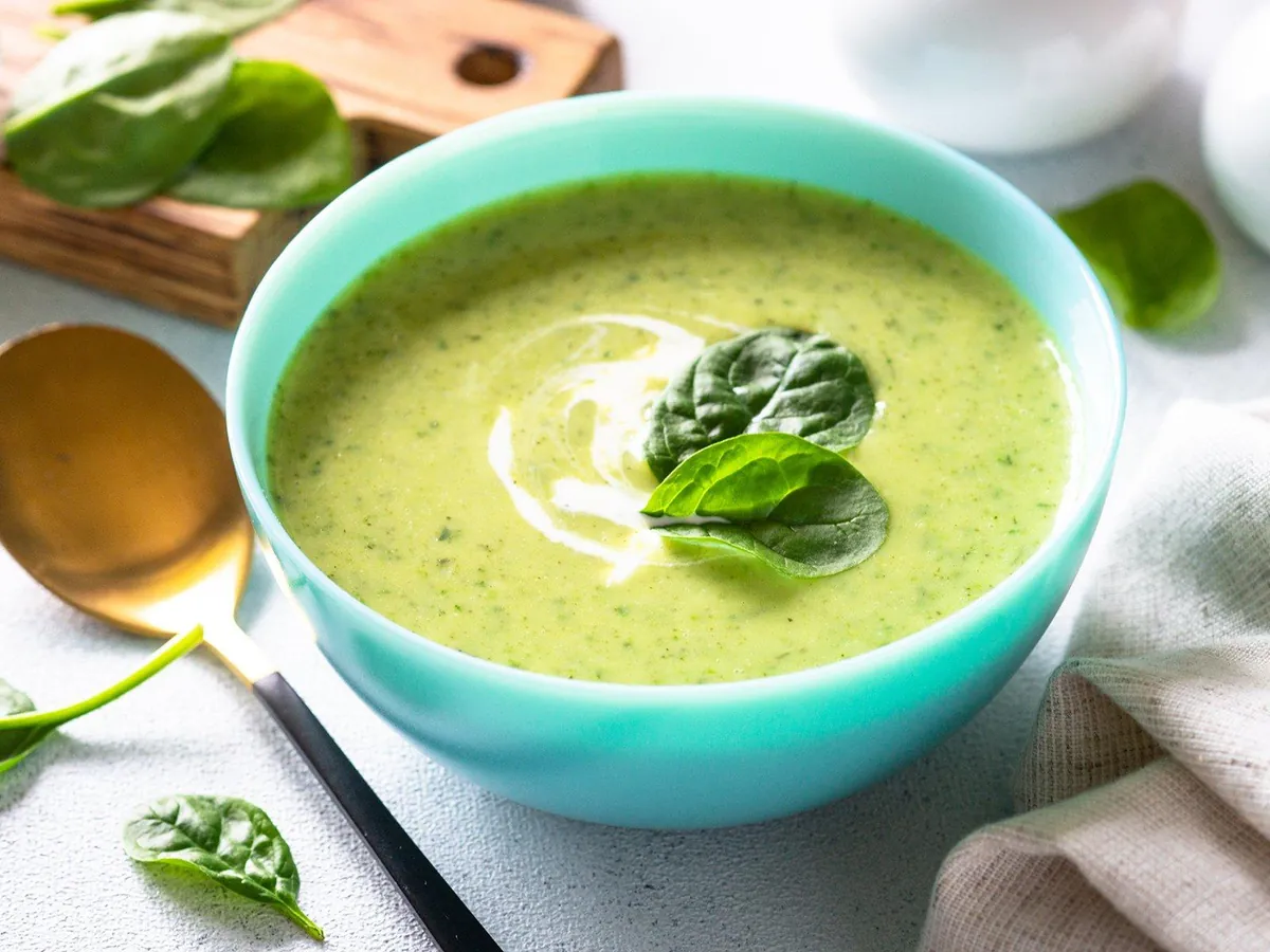 Cremige Spinatsuppe